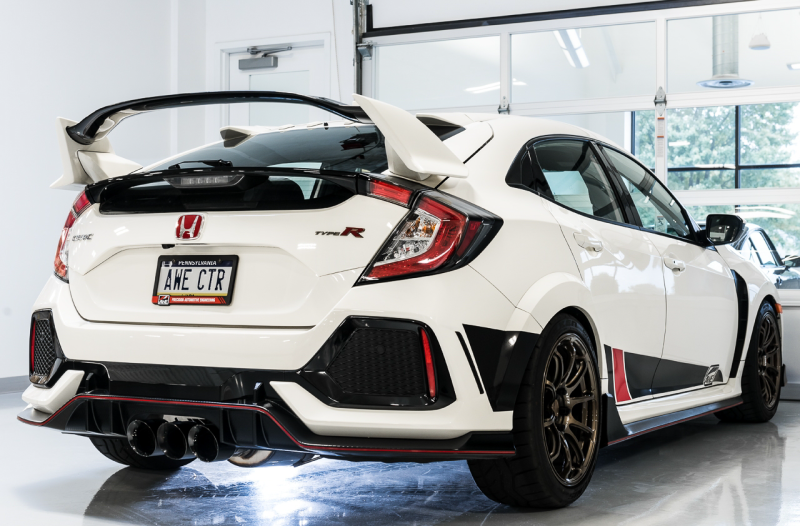 AWE Tuning 2017+ Honda Civic Type R Touring Edition Exhaust w/Front Pipe & Triple Diamond Black Tips