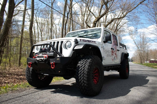 Fishbone Offroad 2018+ Jeep Wrangler JL/JLU/2020+ Gladiator JT  Alum Front Fender Flares  - Black