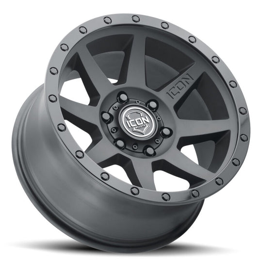 ICON Rebound 18x9 6x135 6mm Offset 5.25in BS 87.1mm Bore Double Black Wheel