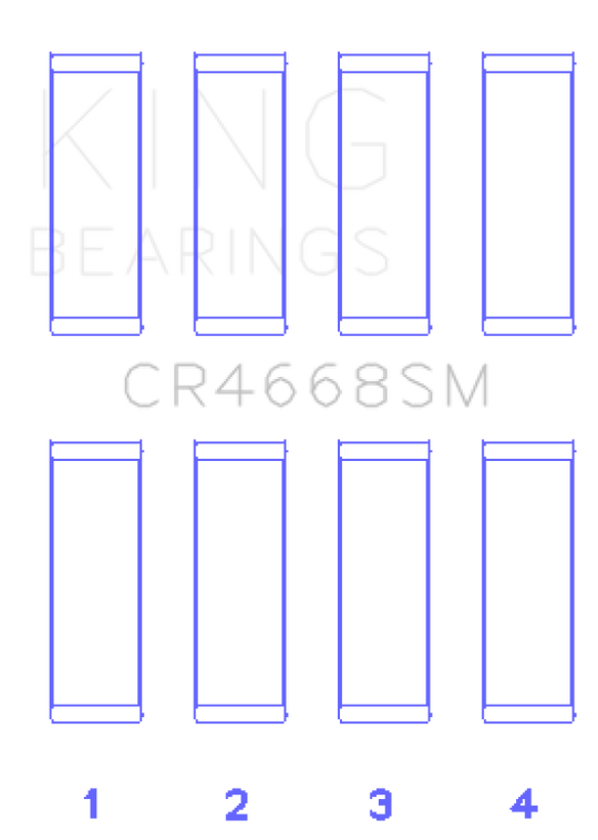 King Engine Bearings Hyundai G4Ke/G4Kc (Size +0.50mm) Connecting Rod Bearing Set