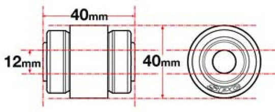 SPC Performance Flex Joint xAxis BUILDER SERIES 10mm X 40mm X 1.750