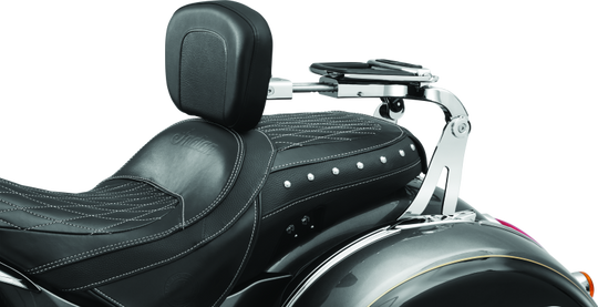 Kuryakyn Fixed Mounts Multi-Purpose Driver &amp; Passenger Backrest 14-22 Indian Models Chrome