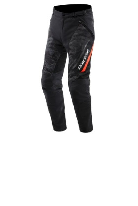 Dainese Drake 2 Super Air Tex Pants Black/Anthracite/Red Fluorescent Size - 46