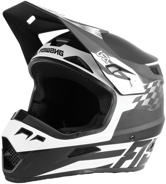 Answer AR1 Sweep Helmet Black/White Youth - Medium