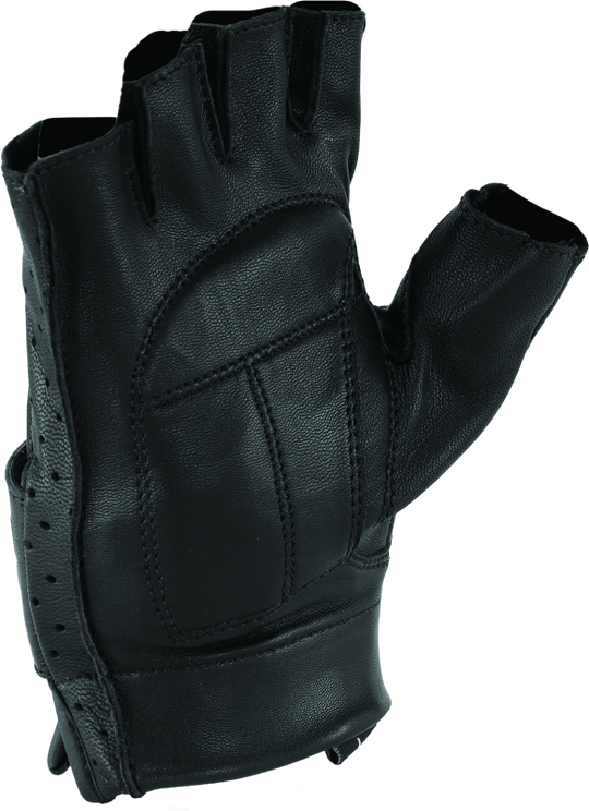 Kuryakyn Leather By River Road Tucson Shorty Gloves Black - Small