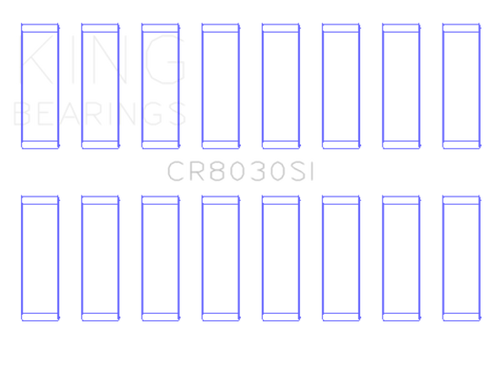 King Engine Bearings Chrysler Jeep V8 287 4.7L (Size +0.25mm) Connecting Rod Bearing Set