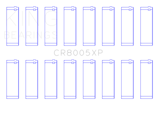 King Engine Bearings Ford 377 (Size STDX) Connecting Rod Bearing Set