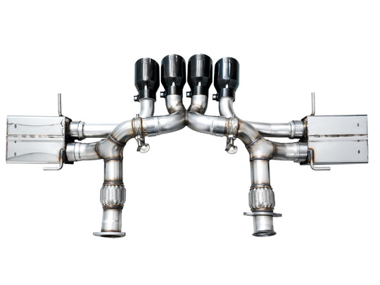 AWE Tuning 2023 C8 Corvette Z06 SwitchPath Cat-Back Exhaust - Diamond Black Tips