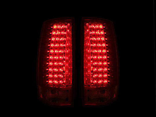 ANZO 2007-2014 Chevrolet Suburban LED Taillights Red/Clear G4