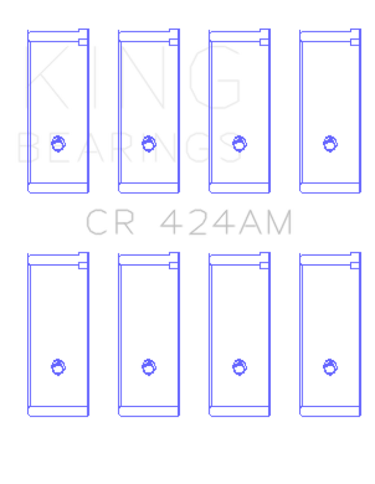 King Engine Bearings Chrysler 134C 2.2L/153Ci 2.5L (Size +0.75mm) Connecting Rod Bearing Set