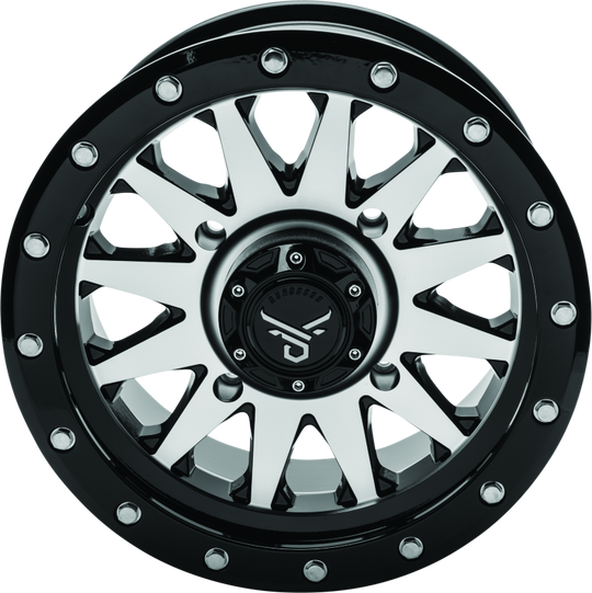 QuadBoss Wagon 14X7 4+3 4/156 Black Machined