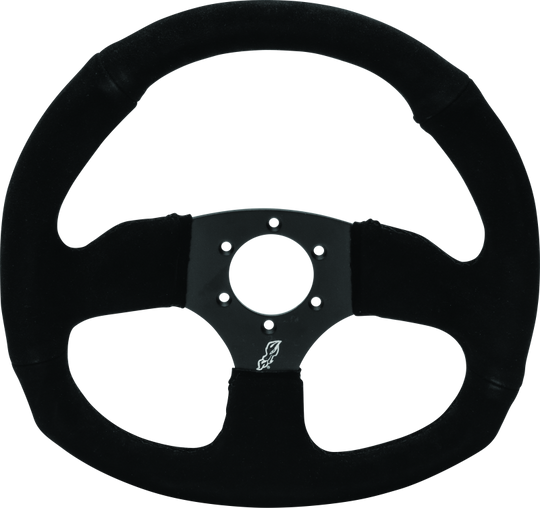 DragonFire Racing Steering Wheels - D-shaped- Suede- Iron Series- 0in offset