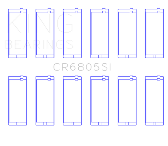 King Engine Bearings Jeep 232ci 3.8L / Jeep 258ci 4.2L Connecting Rod Bearing Set