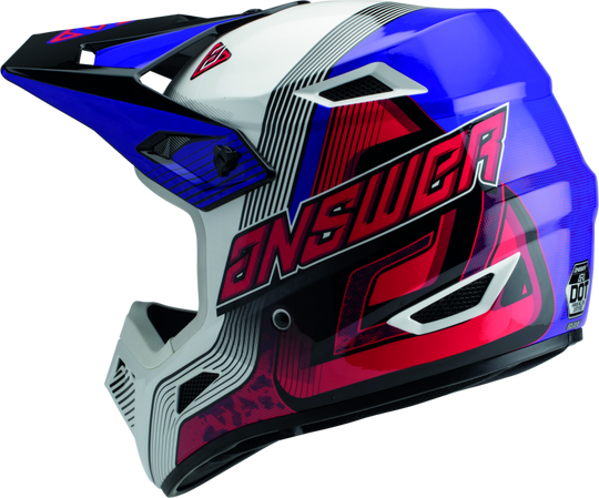 Answer AR1 Vendetta Helmet Red/White/Purple - XS