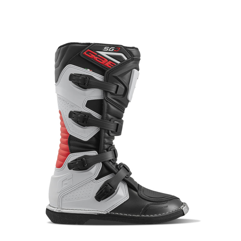 Gaerne SGJ Boot Black/White/Red Size Youth - 5.5