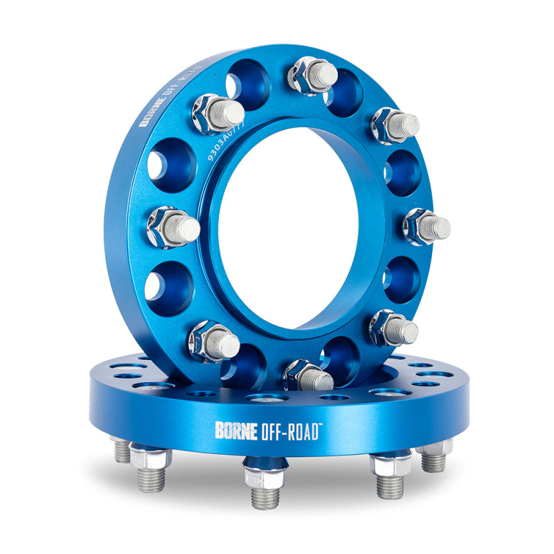 Borne Off-Road Wheel Spacers 8X165.1 121.3 25 M14 Blu