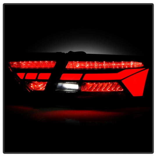 Spyder Apex 13-17 Audo A5 / S5 / RS5 (Factory LED) LED Tail Lights - Blk (ALT-YD-AA513LED-SEQGR-BK)