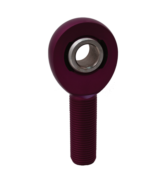 QA1 A Series Endura Rod End - Male/Right Hand - .5in Bore x 5/8-18 - Purple Aluminum