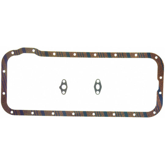 Fel-Pro Ford Thunderbird OS 11701 C Engine Oil Pan Gasket Set Blue Stripe cork-rubber