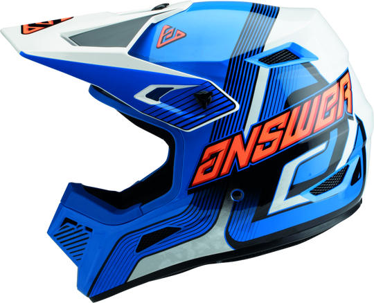 Answer AR1 Vendetta Helmet Blue/White/Orange Youth - Small