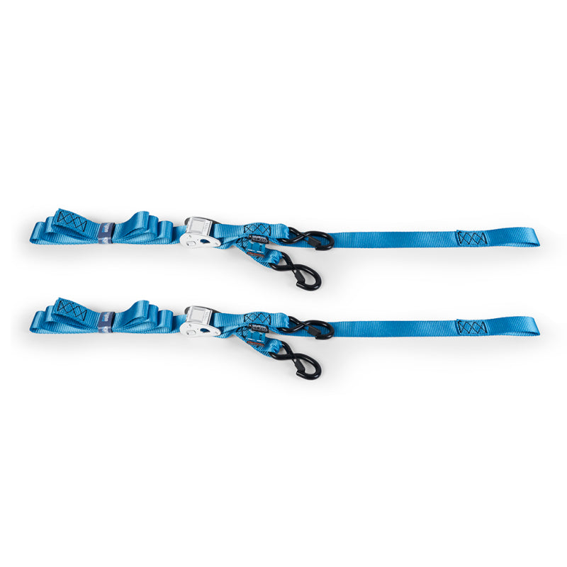 Borne Off-Road Cam Buckle Tie-Down Kit (2-Pack) Blue