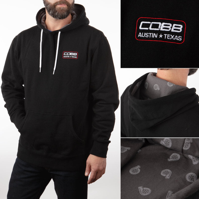 Cobb Black Pullover Hoodie - Size Medium