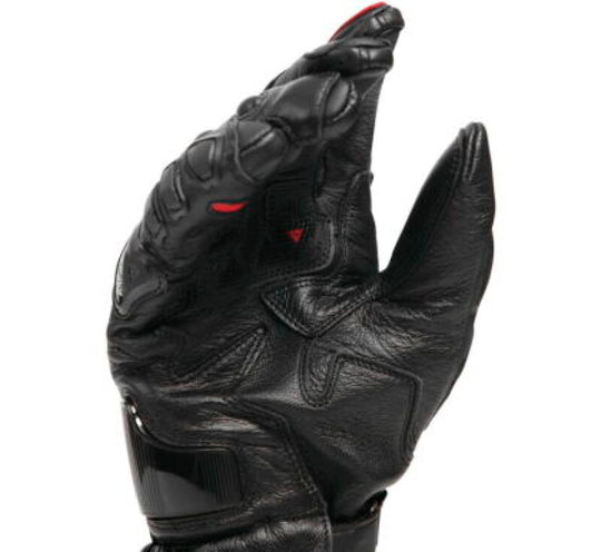 Dainese Druid 4 Leather Gloves Black/Lava-Red/White - Medium