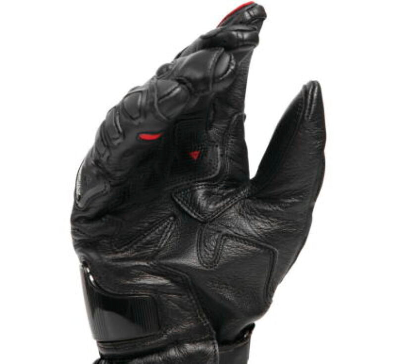 Dainese Druid 4 Leather Gloves Black/Lava-Red/White - XS