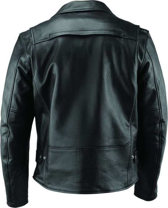 River Road Ironclad Classic Leather Jacket Black - Small