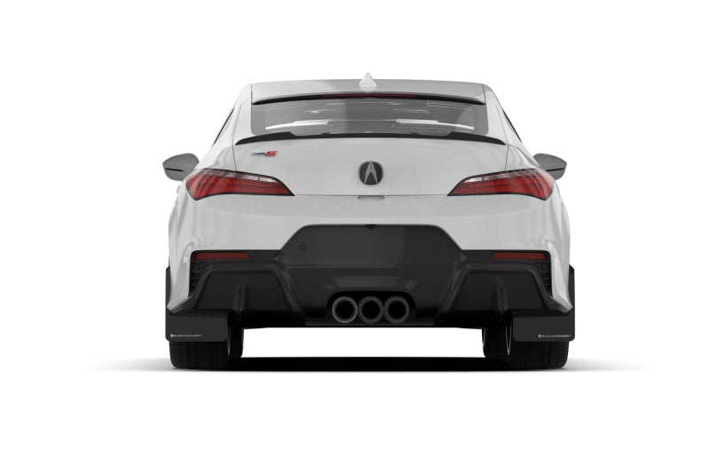 Rally Armor 23-24 Acura Integra Type S Black Mud Flap w/ White Logo