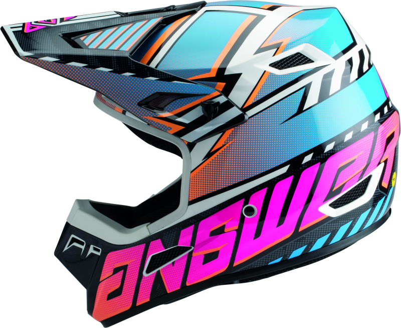 Answer AR3 Rapid Helmet Blue/Orange/Rhodamine - XS