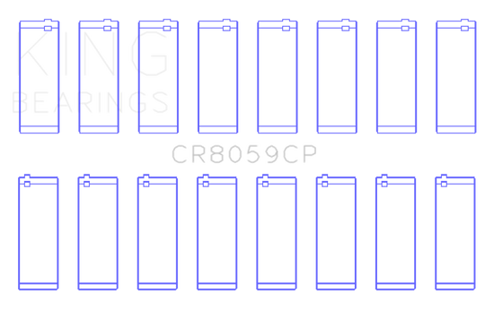 King Engine Bearings General Motors Duramax Diesel (Size +0.25mm) Connecting Rod Bearing Set