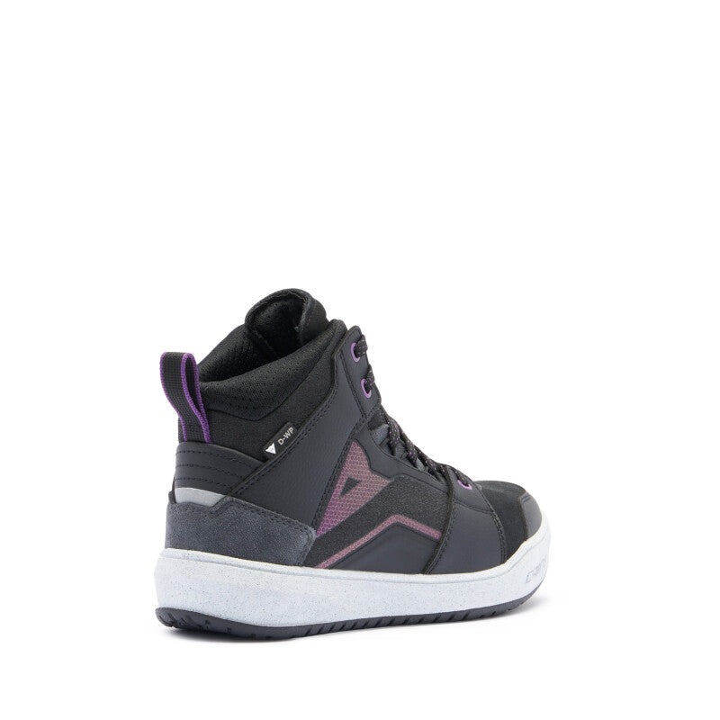 Dainese Suburb D-WP Air Shoes Womens Black/White/Metal Purple Size - 36