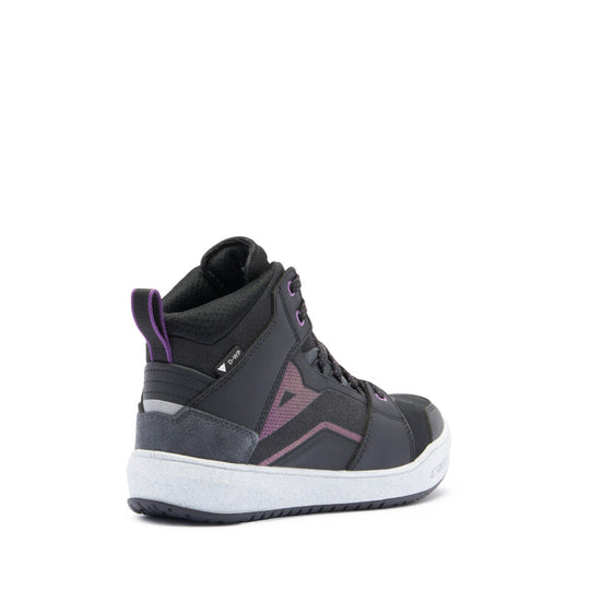 Dainese Suburb D-WP Air Shoes Womens Black/White/Metal Purple Size - 39