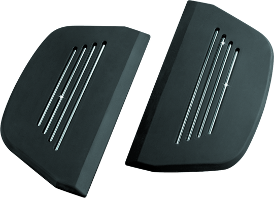 Kuryakyn Premium Passenger Board Inserts 86-Up Touring Models Black