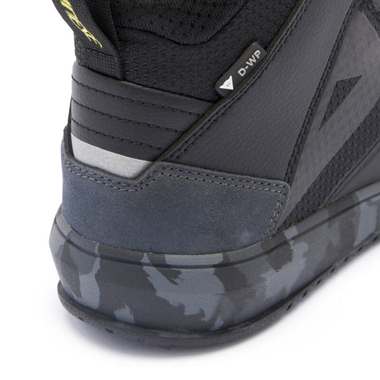 Dainese Suburb D-WP Shoes Black/Camo/Acid Yellow Size - 46