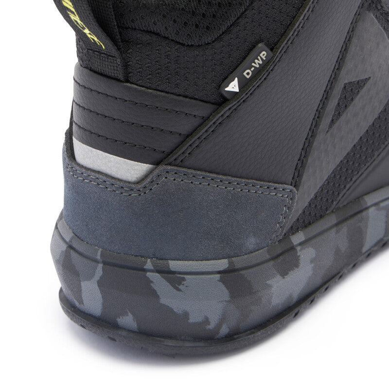 Dainese Suburb D-WP Shoes Black/Camo/Acid Yellow Size - 45