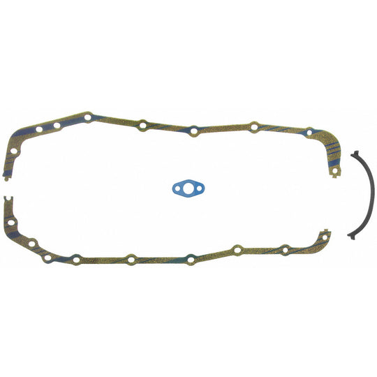 Fel-Pro Buick Electra OS 30185 C Engine Oil Pan Gasket Set Blue Stripe cork-rubber