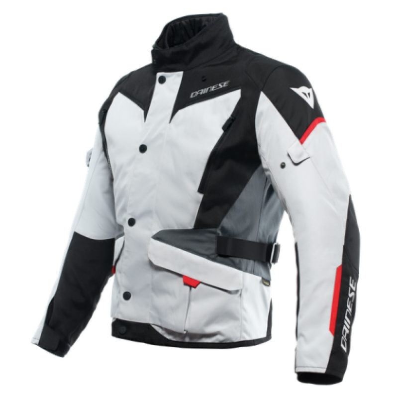 Dainese Tempest 3 D Dry Jacket Glacier Gray/Black/Lava Red Size - 58