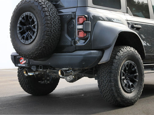 aFe 22-26 Ford Bronco V6 3.0L (tt) Vulcan Series 3in 304SS Cat-Back Exhaust System w/ Polished Tips