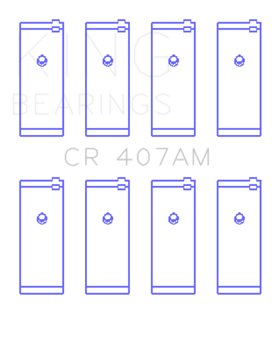 King Engine Bearings Nissan CA16DE/CA18DE/CA18ET/CA20E/CA20S/CD17 (Size +0.25mm) Conrod Bearing Set