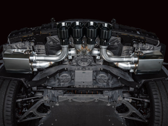 AWE Tuning 2023 C8 Corvette Z06 SwitchPath Cat-Back Exhaust - Diamond Black Tips