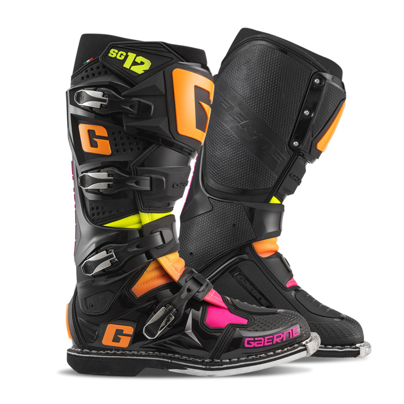 Gaerne SG12 Limited Edition Boot Black/Orange/Pink - Size 9.5