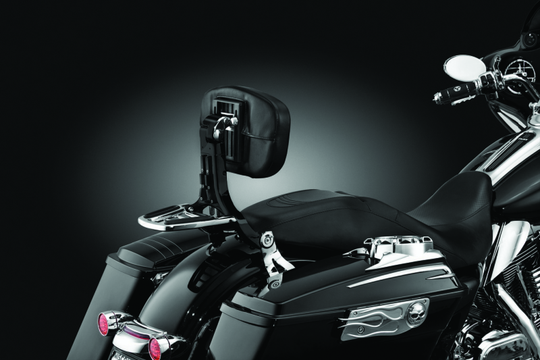 Kuryakyn Multi-Purpose Backrest Black &amp; Chrome