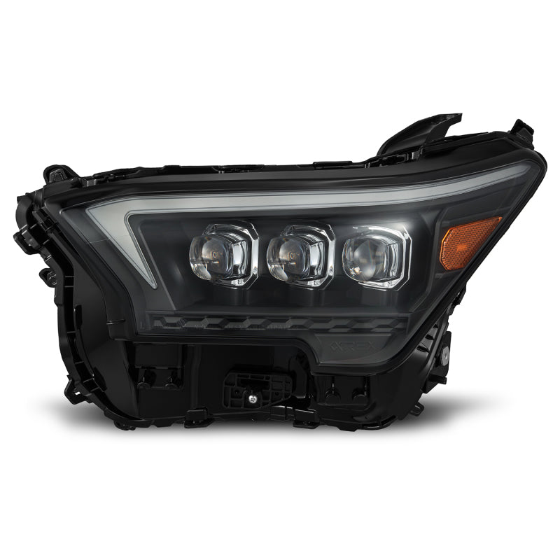 AlphaRex 2023+ Toyota Tacoma NOVA-Series LED Proj Headlights Black w/Actv Light &amp; Seq. Sig + DRL