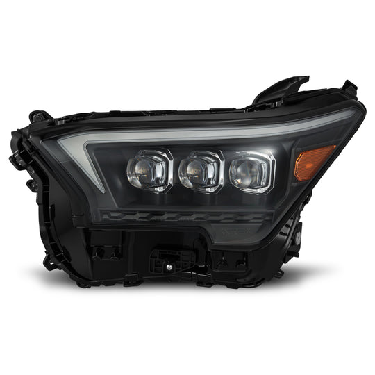 AlphaRex 2023+ Toyota Tacoma NOVA-Series LED Proj Headlights Black w/Actv Light &amp; Seq. Sig + DRL