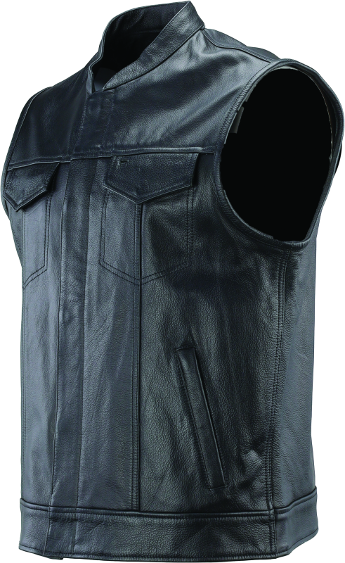 Kuryakyn Leather By River Road Vandal Club Vest Black - Small