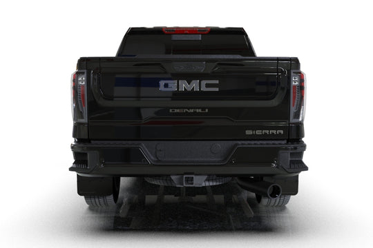 Rally Armor 20-26 GMC Sierra 2500/3500 HD Denali Black Mud Flap w/Metallic Black Logo