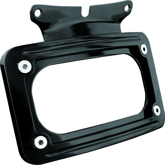 Kuryakyn Curved License Plate Mount Black