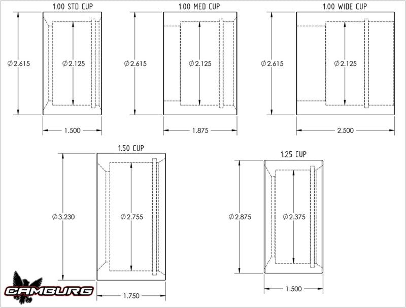 Camburg 1.25in. 4130 Uniball Cup